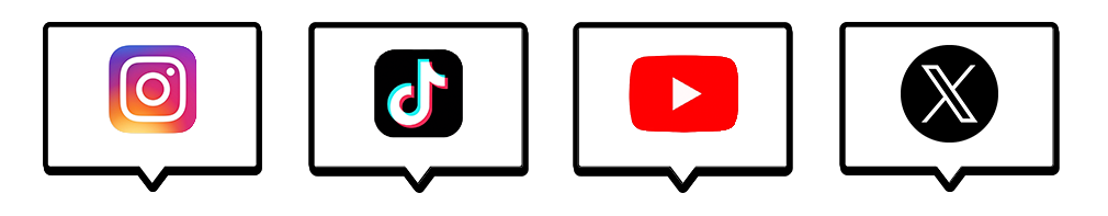 Instagram / TikTok / YouTube / X